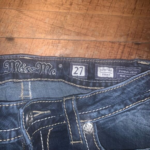 Miss Me western bling state fair festival size 27 skinny jeans - Picture 2 of 4